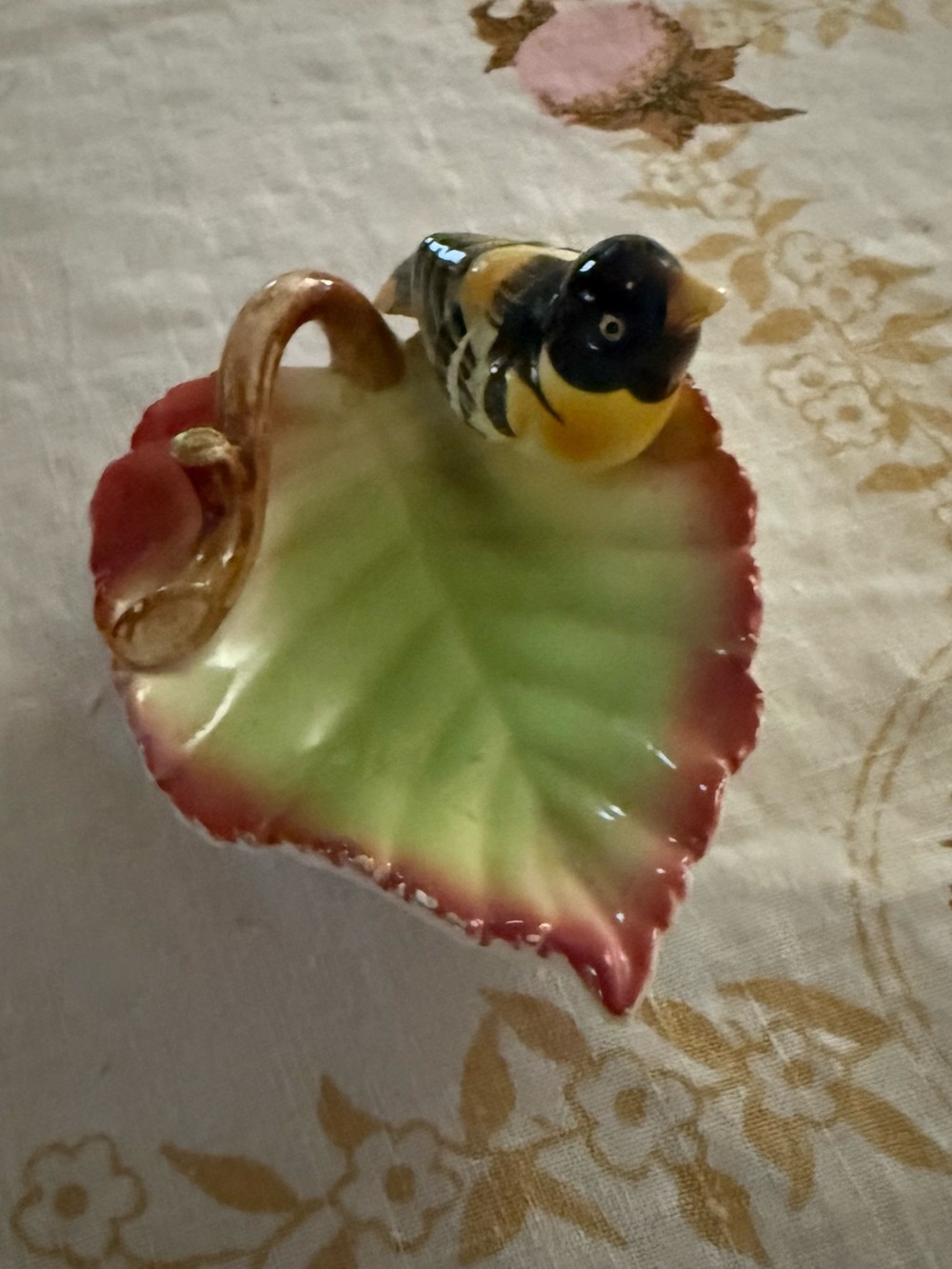 Vintage Bird Trinket Holder